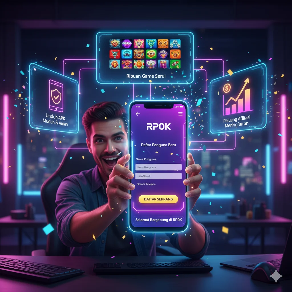 Daftar Pengguna APK Terbaru RP0K, dengan fokus pada kemudahan pendaftaran melalui perangkat seluler dan fitur-fitur yang menarik bagi pengguna baru